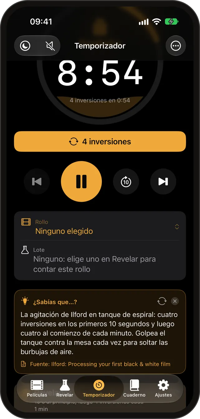 Temporizador de revelado