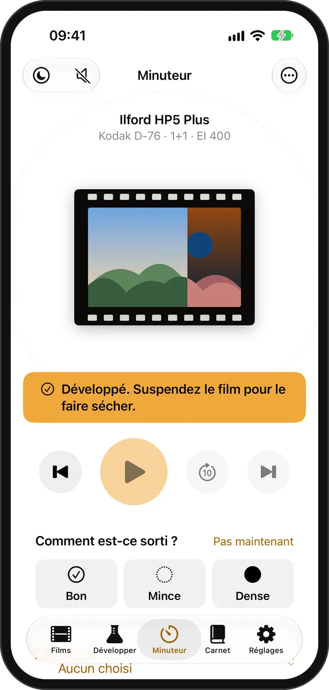 Minuteur de développement