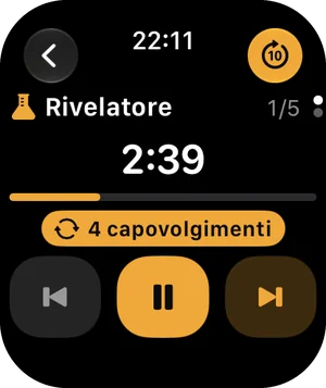 Il timer su Apple Watch