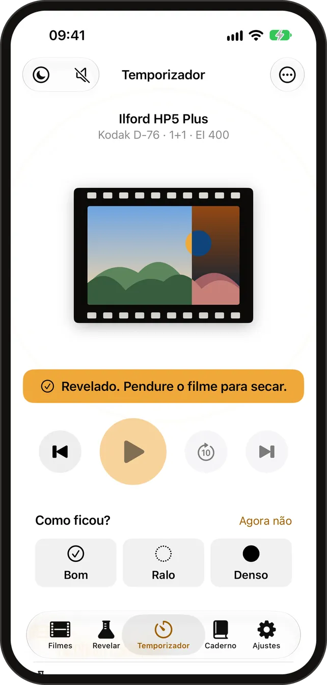 Timer de revelação