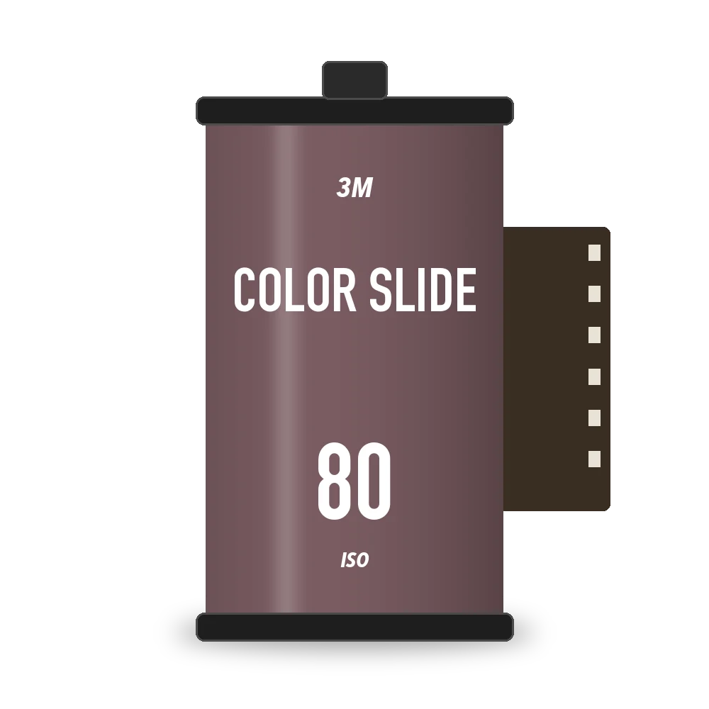 Color Slide film box