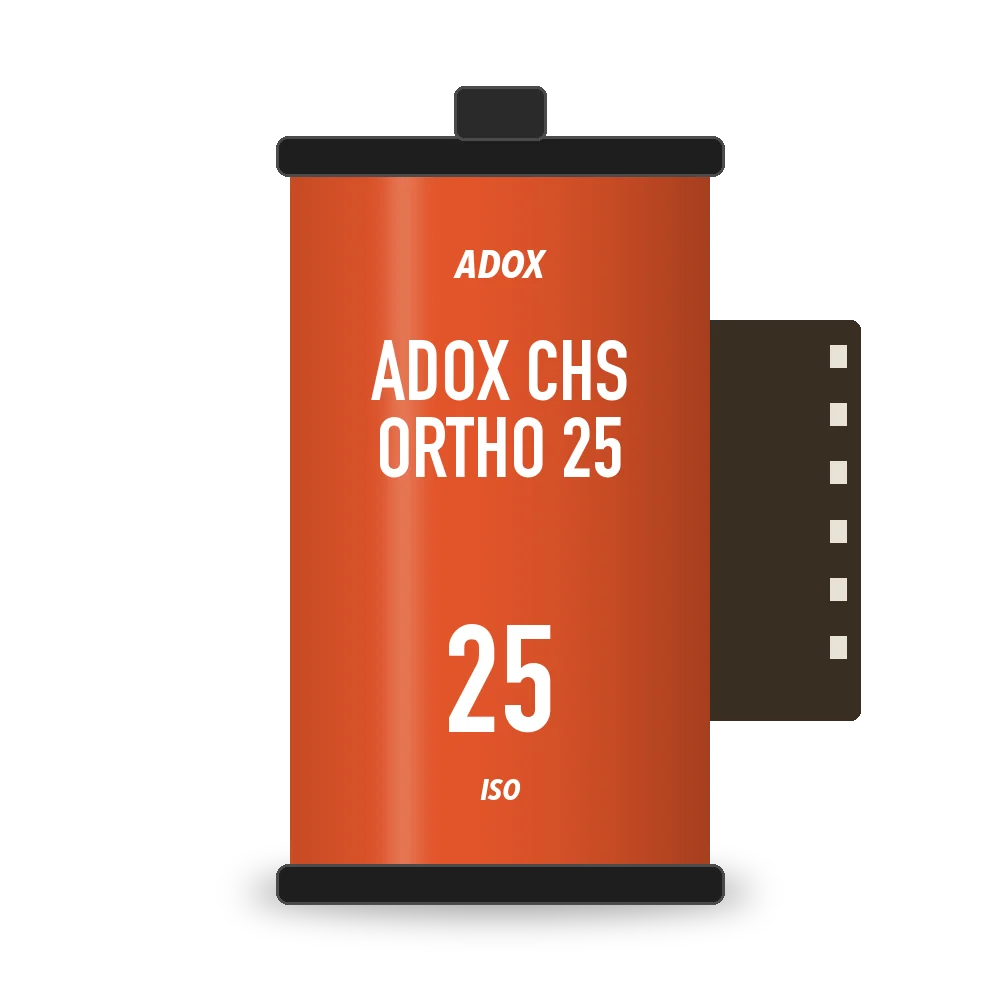 Adox CHS Ortho 25 film box