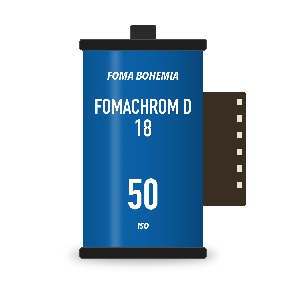 Fomachrom D 18 film box