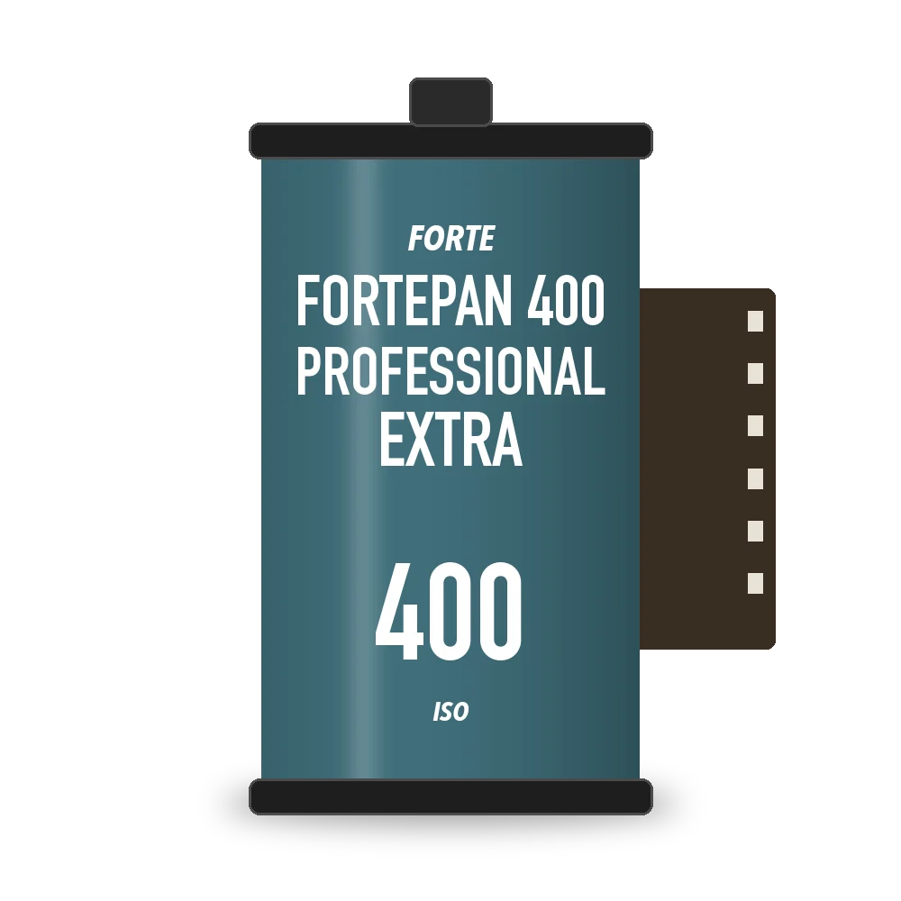 Fortepan 400 Professional Extra film box