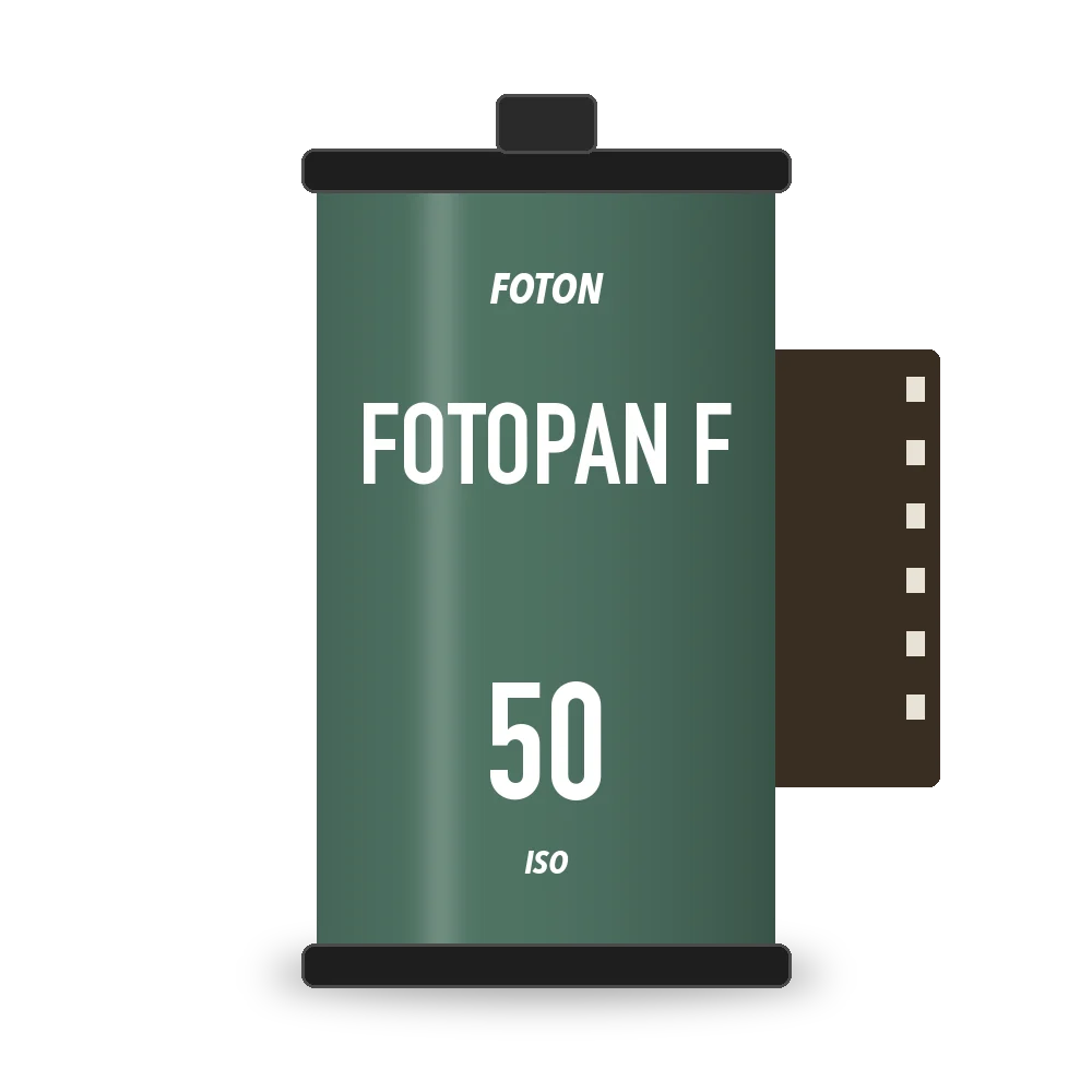 Fotopan F film box