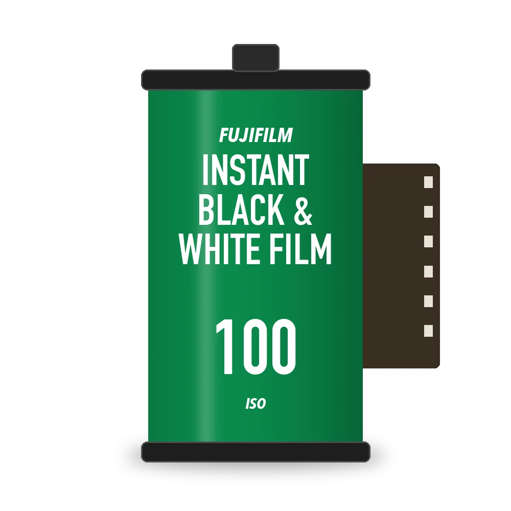 Fujifilm Instant Black & White Film FP-100B Super